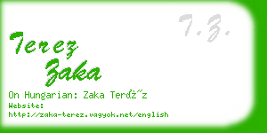 terez zaka business card